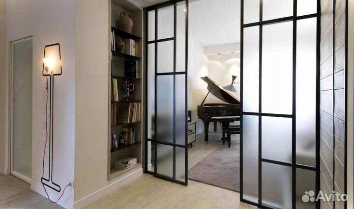 Стеклянная перегородка