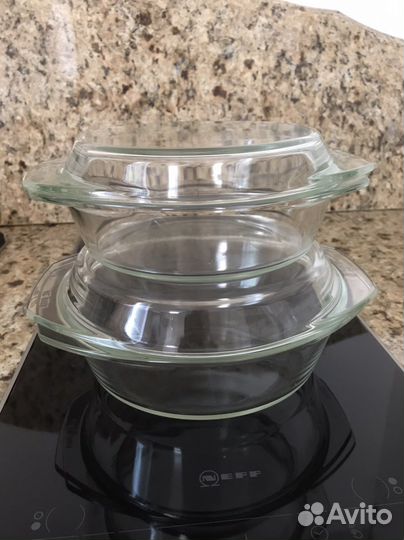 Кастрюля из жаропрочного стекла