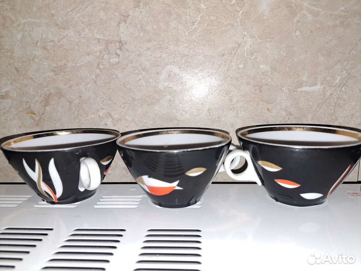 Чашки, тарелки, кофейные пары Дулево