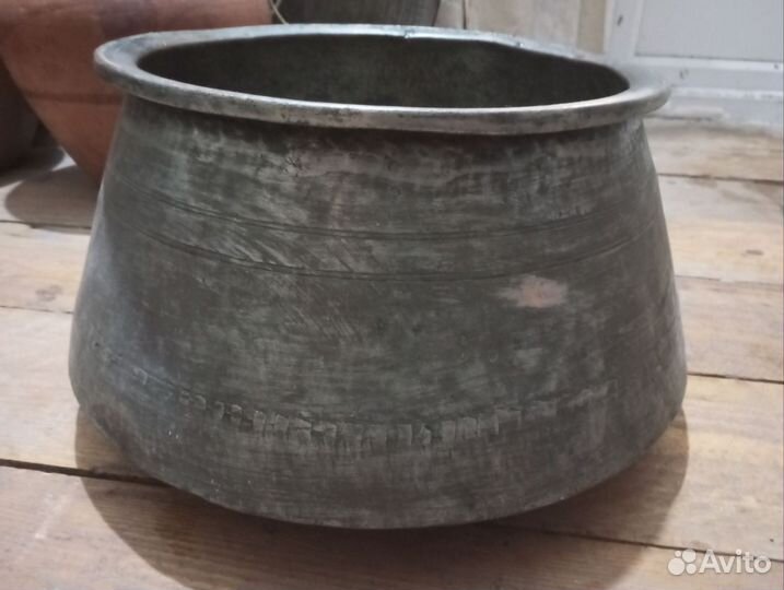 Казан старинный медный на 13 литров