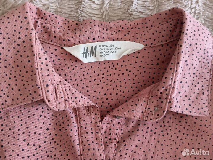 Платье-рубашка H&M на девочку