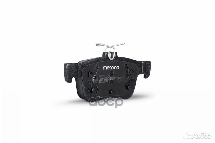 Колодки тормозные дисковые 3010-199 metaco