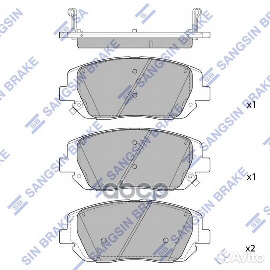 Колодки тормозные передние Mohave 20 SP4374 San