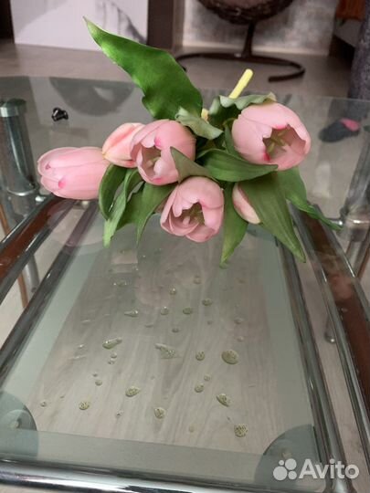 Букет искусственный тюльпаны розовые