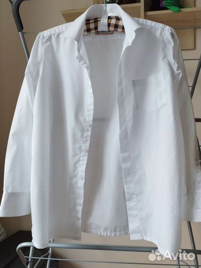 Продам белую рубашку, р-р 38 (146-76)