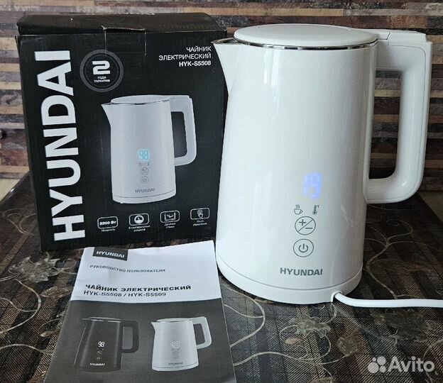 Чайник электрический Hyundai дисплей новый