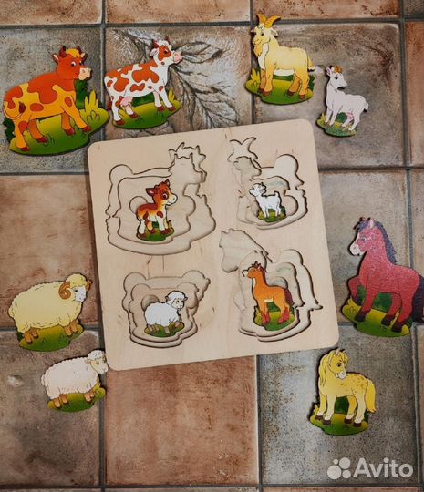 Пазлы деревянные