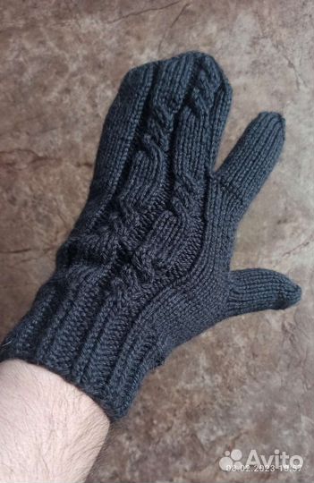 Варежки трехпалые