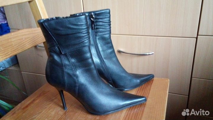 Calipso. Кожа натуральная. Ботильоны