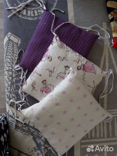 Бортики в детскую кроватку бу