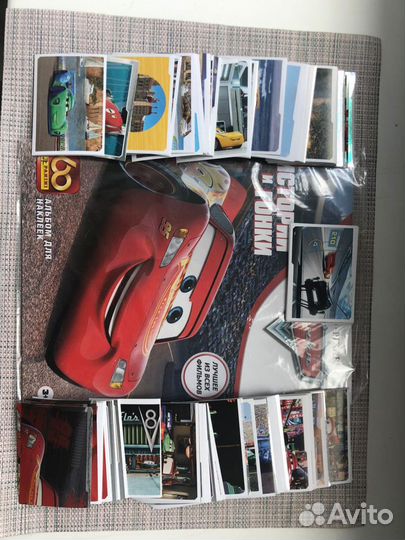 Полный сет панини тачки истории и гонки