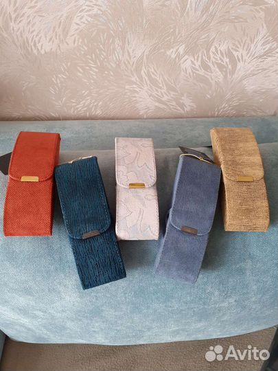 Футляр для очков нат. кожа-замша.Новый.5 см и 4 см