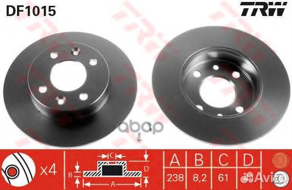 Диск тормозной передн renault: 5 72-85, clio i