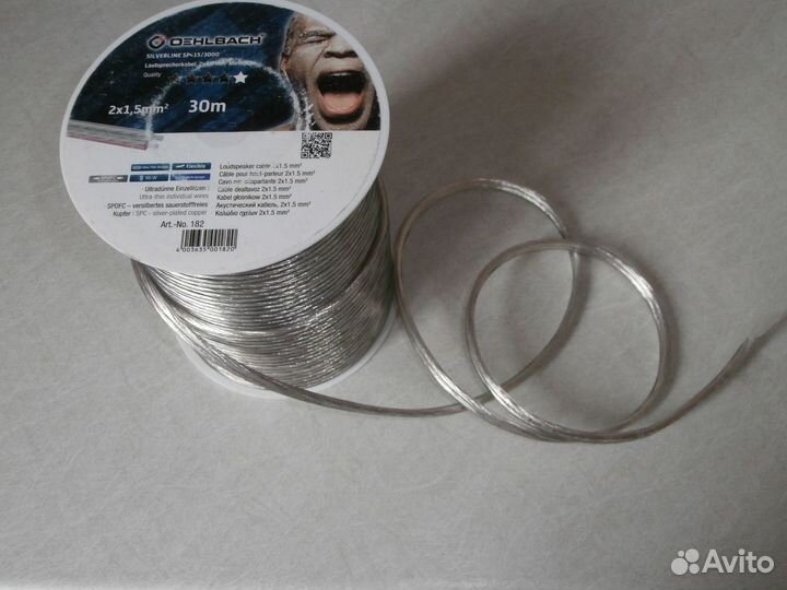 Кабель акустический Oehlbach Silver SP15 2x1,5