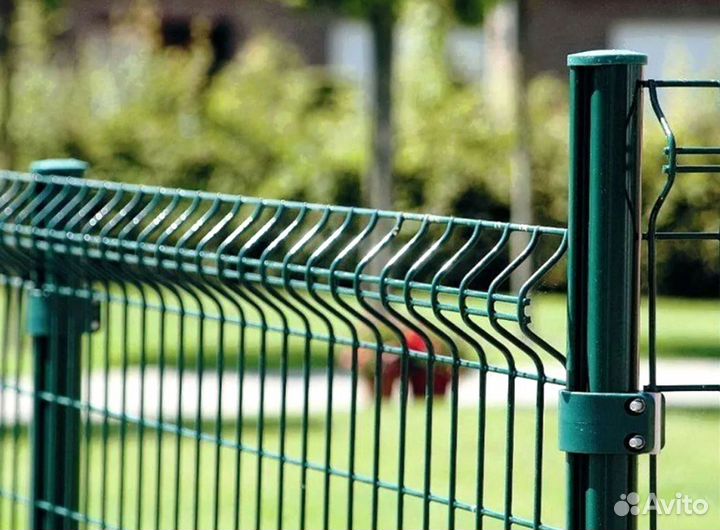 Забор Гиттер 3Д. Ворота. Калитки. Столбы