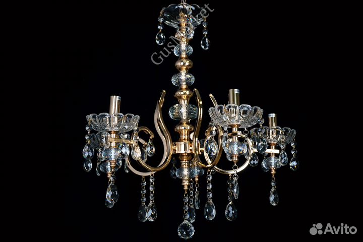 Люстра потолочная хрустальная 