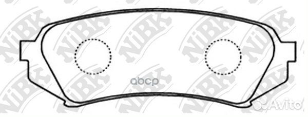 Колодки тормозные дисковые зад PN1412 NiBK