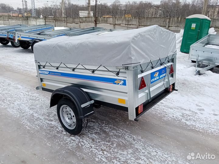 Прицеп на легковой автомобиль 2х1.3х0.5 с тентом