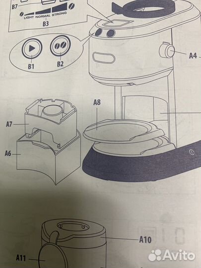 Контейнер. Кофемолка Delonghi