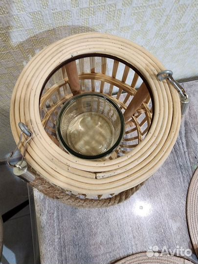 Подсвечник бамбук