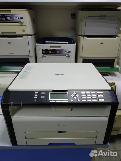 Мфу лазерный ricoh sp 212 suw