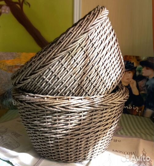 Кашпо из полиротанга Палисандр 16л