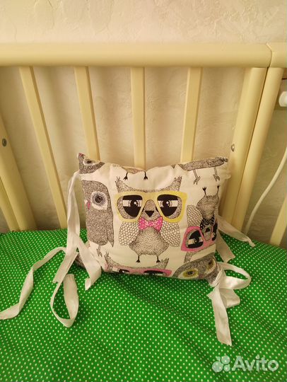 Детская кроватка трансформер + матрасы +бортики