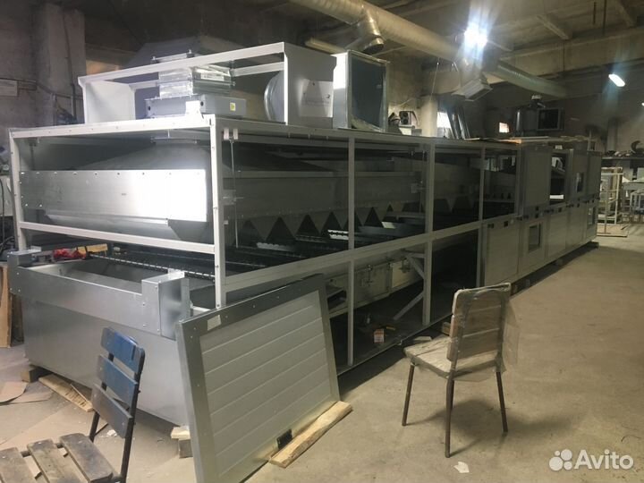 Сушильный туннель для погонажа (поперечный)