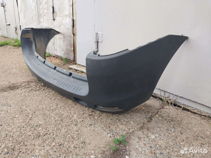 Бампер лада ларгус задний черный