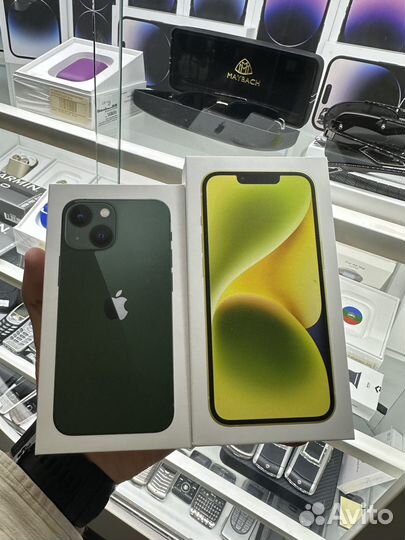 Телефон iPhone iPhone 14 128 желтый