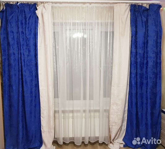 Шторы двухцветные