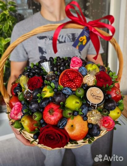 Фруктовая корзина/вкусный букет/подарок/Выпускной