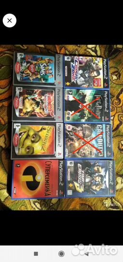 Игровые диски на ps2