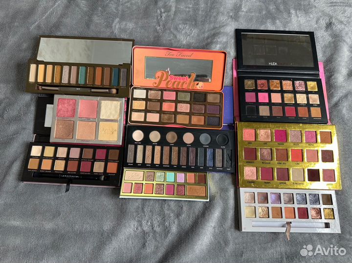 Палетки anastasia urban decay huda