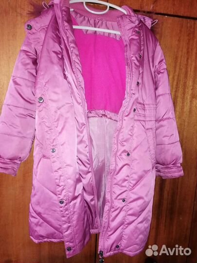 Пальто для девочки 134 зима
