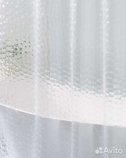 Штора для ванной тканевая и 3D