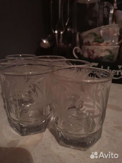 Стопки новые хрусталь 6 шт