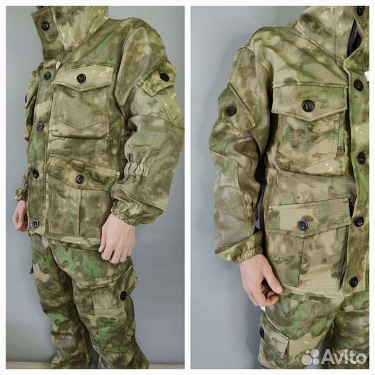 Костюм горка на флисе мох