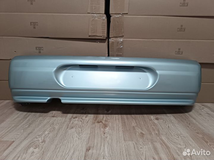Бампер задний ваз 2112 опал (серебристо голубой)