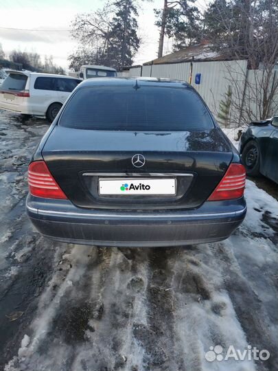 Mercedes-Benz S-класс 3.2 AT, 2002, 200 000 км