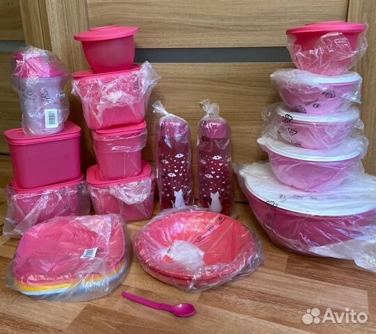 Посуда Таппервер малиновый фуксия