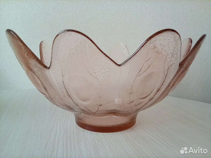 Ваза карамельное стекло