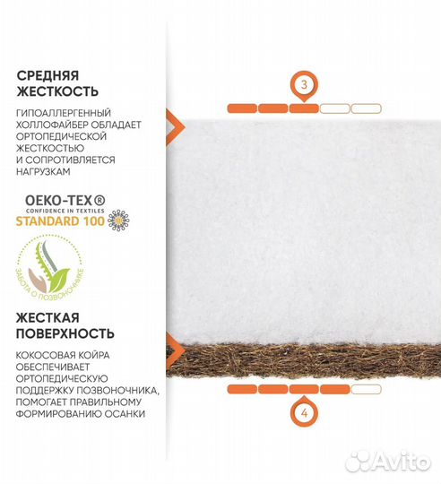 Матрас детский круглый