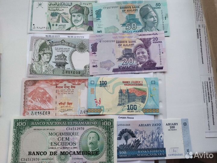Баннкноты зарубежных стран