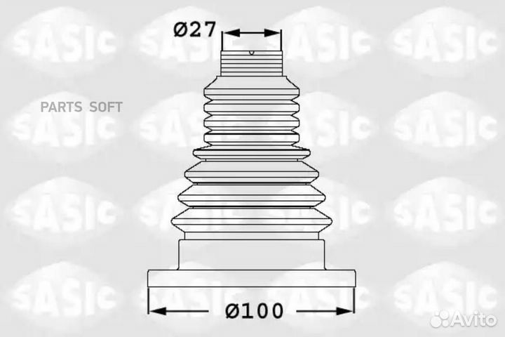 Sasic 1906033 Пыльник шруса внутр.ком/кт