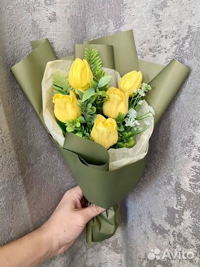 Букеты из мыло к 8 марта