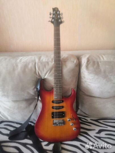 Электро гитара+усилитель и чехол для гитары