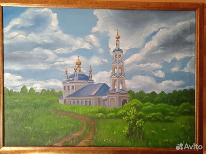 Пейзаж с храмом