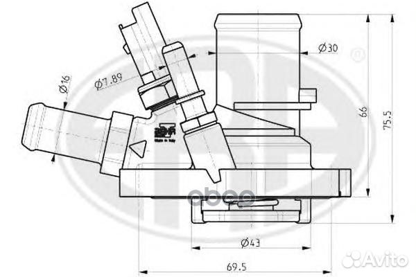Термостат fiat 09- 350014 Era