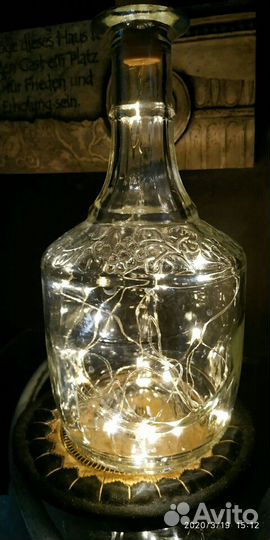 «Бутылка с гирляндой»